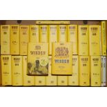 Wisden Cricketers' Almanack 1991 to 2010 and 2013 (150th edition). Original hardbacks with