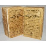 Wisden Cricketers' Almanack 1927 and 1931. 64th & 68th editions. Original paper wrappers. Both