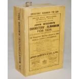 Wisden Cricketers' Almanack 1934. 71st edition. Original paper wrappers. Minor wear to wrappers