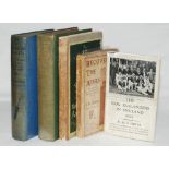 Cricket tours 1912-1931. Five titles relating to pre-war cricket tours. 'Recovering the Ashes. An