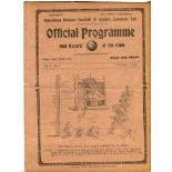 Tottenham Hotspur v Notts County. English League Division 1. Season 1912-1913. Original programme