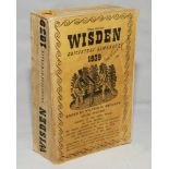 Wisden Cricketers' Almanack 1939. 76th edition. Original paper covers. Ink signature to front