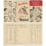 South Africa 1950s-1960s. Three promotional tour guides and fixture cards. 'Springboks vs
