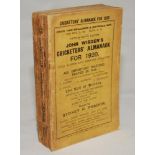 Wisden Cricketers' Almanack 1920. 57th edition. Original paper wrappers. Darkening and age toning to