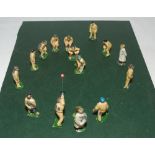 Lord Harris. Kent & England 1870-1911. Complete set of painted tin cricketers which appeared on Lord