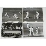 M.C.C. tour to Australia 1946/47. Three original mono press photographs from the opening match of