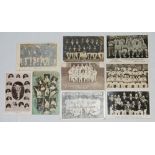 England and M.C.C. team postcards 1903-1947. Nine original postcards of England and M.C.C. touring