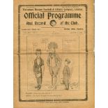 Tottenham Hotspur. Season 1921/1922. English League Division 1. Seventeen official home programmes