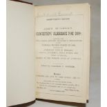 Wisden Cricketers' Almanack 1889. 26th edition. Bound in dark brown boards, lacking original paper