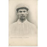 George Clawley. Tottenham Hotspur 1899-1903. Early mono printed postcard of Clawley, head and