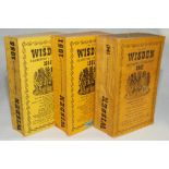 Wisden Cricketers' Almanack 1947, 1951 and 1955. Original cloth covers. The 1947 edition with