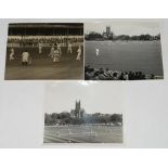 Opening tour matches 1956-1971. Three excellent images of match action from the opening first-