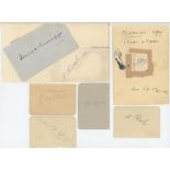 County signatures 1920s-1950s. A selection of thirty signatures, the majority in pencil, signed on