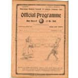 Tottenham Hotspur v Finchley. Friendly. Season 1912-1913. Original programme for the friendly