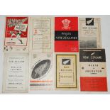 New Zealand rugby tour of the United Kingdom 1953/54. Official Test and tour match programmes v