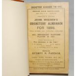 Wisden Cricketers' Almanack 1898 and 1906. 35th & 43rd editions. Both bound in brown boards,