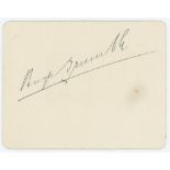 Hugh Trumble. Victoria & Australia 1887-1904. Excellent early ink signature of Trumble on plain