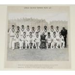 India tour to England 1967. Official mono photograph of the India team seated and standing in rows