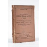 Wisden Cricketers' Almanack 1883. 20th edition. Original paper wrappers. Slight age toning to