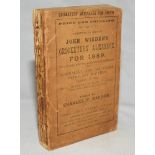 Wisden Cricketers' Almanack 1889. 26th edition. Original paper wrappers. Some minor wear and age