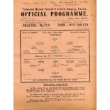 Tottenham Hotspur. Season 1940/1941. Three programmes for the season, Whites v Stripes, Practice