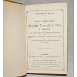 Wisden Cricketers' Almanack 1885. 22nd edition. Bound in yellow/ brown boards, lacking original