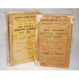 Wisden Cricketers' Almanack 1896 and 1897. 33rd & 34th editions. Original wrappers. The 1896 edition