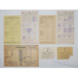 Australia tour to England 1948. Five official scorecards for tour and Test matches from the 1948