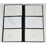 West Indies Test cricketers. File comprising a good selection of sixty seven signatures of West