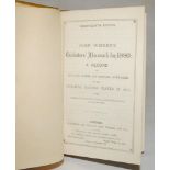 Wisden Cricketers' Almanack 1880. 17th edition. Bound in yellow/brown boards, lacking original paper