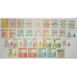 F.A. Cup Final tickets. Official tickets for 1948, 1955, 1956, 1957, 1958 (2, one poor), 1959, 1960,