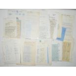 Cricket correspondence 1920s-1980s. A large and varied selection of over one hundred original