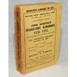 Wisden Cricketers' Almanack 1910. 47th edition. Original paper wrappers. Minor age toning to spine