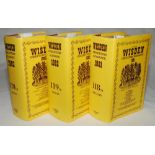 Wisden Cricketer's Almanack 1981, 1982 and 1983. Original hardbacks with replacement dustwrappers,