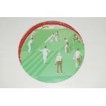 Ariel Luke. 'Cricket'. A group of three contemporary silk screen prints of cricket scenes each