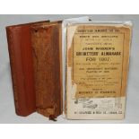 Wisden Cricketers' Almanack 1892. 29th edition. Original paper wrappers. Bound in brown boards
