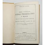 Wisden Cricketers' Almanack 1883. 20th edition. Bound in yellow/ brown boards, lacking original