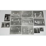 The Ashes. England v Australia 1938. Black file comprising over forty mono photographs, the majority