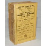 Wisden Cricketers' Almanack 1926. 63rd edition. Original paper wrappers. Some wear to wrappers, some