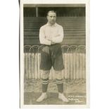 Percy Humphreys. Tottenham Hotspur 1909-1911. Early sepia real photograph postcard of Humphreys,