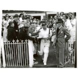 Don Bradman Testimonial Match 1948. Bradman's Team v Hassett's Team. The match played at Melbourne