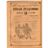 Football League v Southern League. A.E. Kennedy Benefit Match. Season 1910-1911. Original