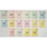 F.A. Amateur Cup Finals 1952 to 1964. Official tickets for 1952, 1956,(2), 1957 (2), 1958 (2), 1959,