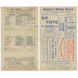 Kent v Lancashire 1929. Official scorecard for the match played at Mote Park, Maidstone on the