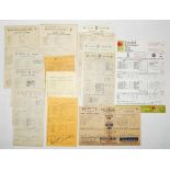 England v India 1932-1979. Thirteen official scorecards for Test matches played at Lord's 1932,