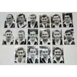 Australia tour to England 1964. A collection of sixteen official pre-tour player portrait