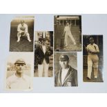 England Test cricketers 1920-1948. Six original mono press photographs of England Test cricketers.