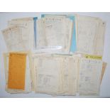 Test, County, benefit matches and friendlies scorecards 1951-1959. A good selection of over one