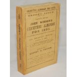 Wisden Cricketers' Almanack 1893. 30th edition (second issue). Original paper wrappers. Good/very