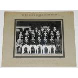 'The M.C.C. Team to Australia and New Zealand 1950-1951'. Official mono photograph of the M.C.C.
